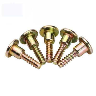 Color Zinc Plated M4 M5 M6 Flat Head Phillips Shoulder Self Tapping Screws for Plastic