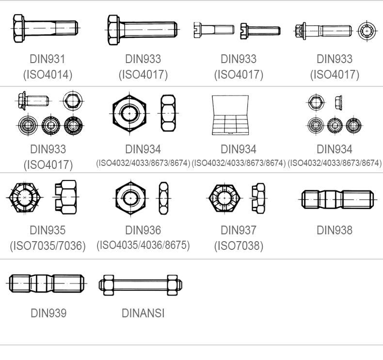 Hot Sale Customized DIN938 Studs Metal End