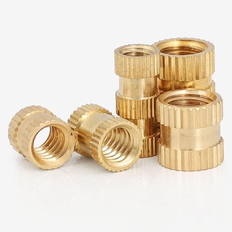 Knurled Brass Insert Nut M2 M3 M4 M5 M6 M8 Threaded Nuts for Plastic Hot Melt Insert Nuts Brass Heat Inserts