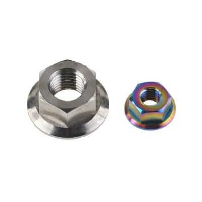 DIN6331 1.5D High Strength Black Oxide Coating C1035 Hex Flange Nut with Heat Treatment