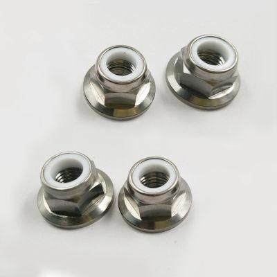 DIN6926 Hexagon Titanium Nuts with Flange and Nonmetallic Insert