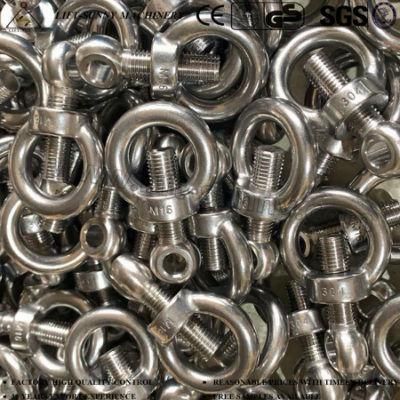 304 Stainless Steel 16 mm DIN 580 Eye Bolts/Nuts