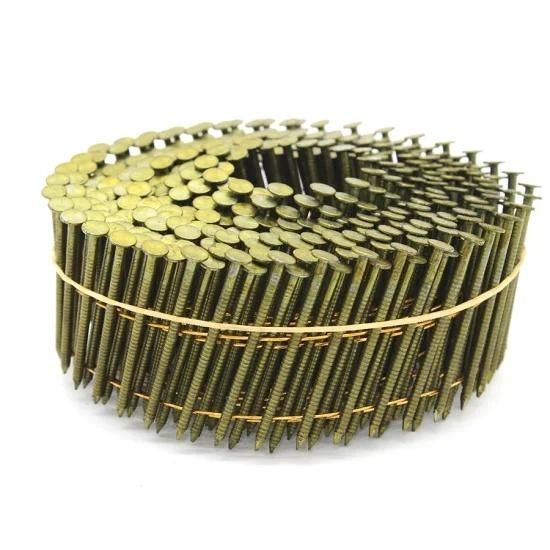 15 Degree 2 Inch X 0.113 Inch Smooth Shank Bright Coil Siding Nails