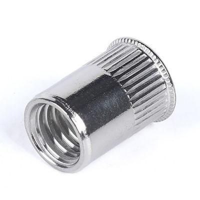 High Quality China Custom Galvanized Rivet Nuts Carbon Steel or Stainless Steel Nutsert Rivnut Rivet Nut with Knurled Body