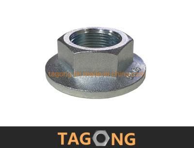 Zinc Plated 6g Class 8 M20 Hex Nuts DIN6923 Flange Nuts