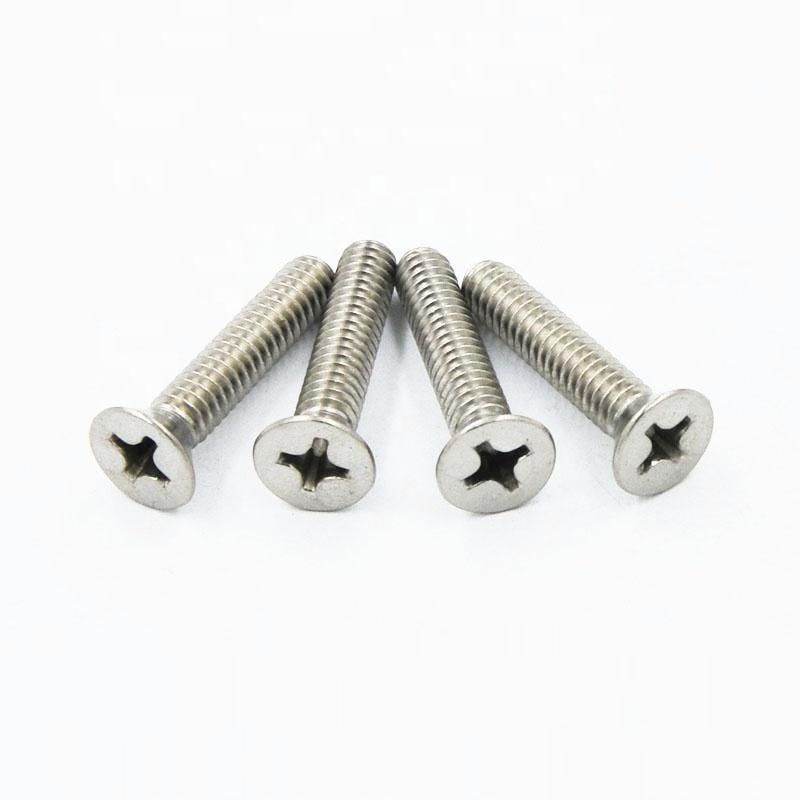 Stainless Steel Carbon Steel Alloy Steel Different Finishes Flat Head Screws