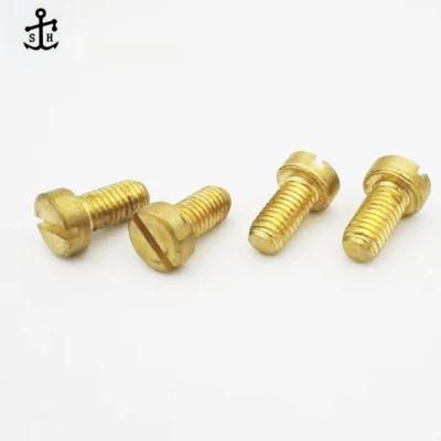 Factory Price Auto Parts Fastenersdin 84 Brass M1 to M10 Slotted Cheese Head Screw Made in China