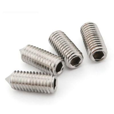 Stainless Steel DIN914 Sharp Point Socket Set Screws