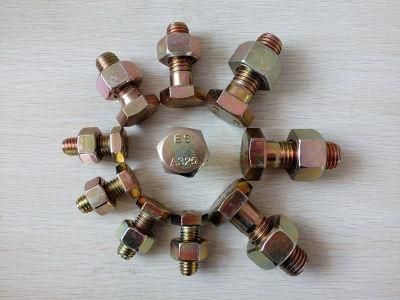 Zinc Plated/Galvanized - Grade10.9 - M24or1 - ASTM - A490 M/A490 - Heavy Hexagon Head Bolt/Heavy Hex Bolt - Carbon Steel - 42cr