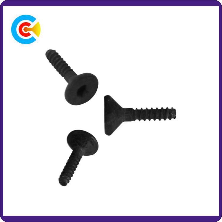 DIN/ANSI/BS/JIS Carbon-Steel/Stainless-Steel Han-Twist Hexgon Countersunk Head Screw for Building Railway
