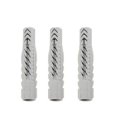 Customized M6 Plastic Plug plastic Drive Anchor with Nail Screw