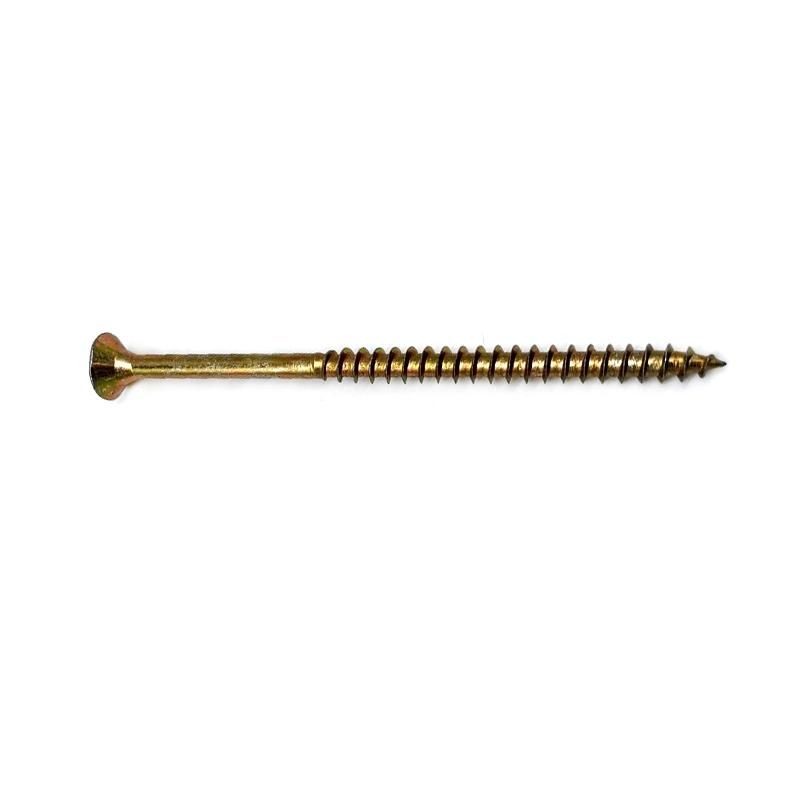 Galvanized Yellow Color Zinc Chipboard Screw