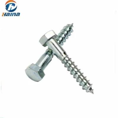Good Quality HDG Carbon Steel Flanged Hex Head Wood Screw, Hex Head Wood Screw/Hex Wood Screw/Lag Screw Made in China