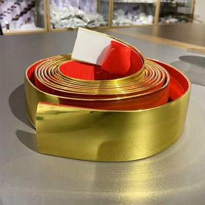 18 25 50 75mm Gold Silver PVC Furniture Decorative Strip Sofa Base Edge