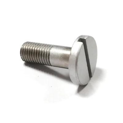 Dacro Slotted Ultra Flat Head Steel Half Thread Fasteners Screw