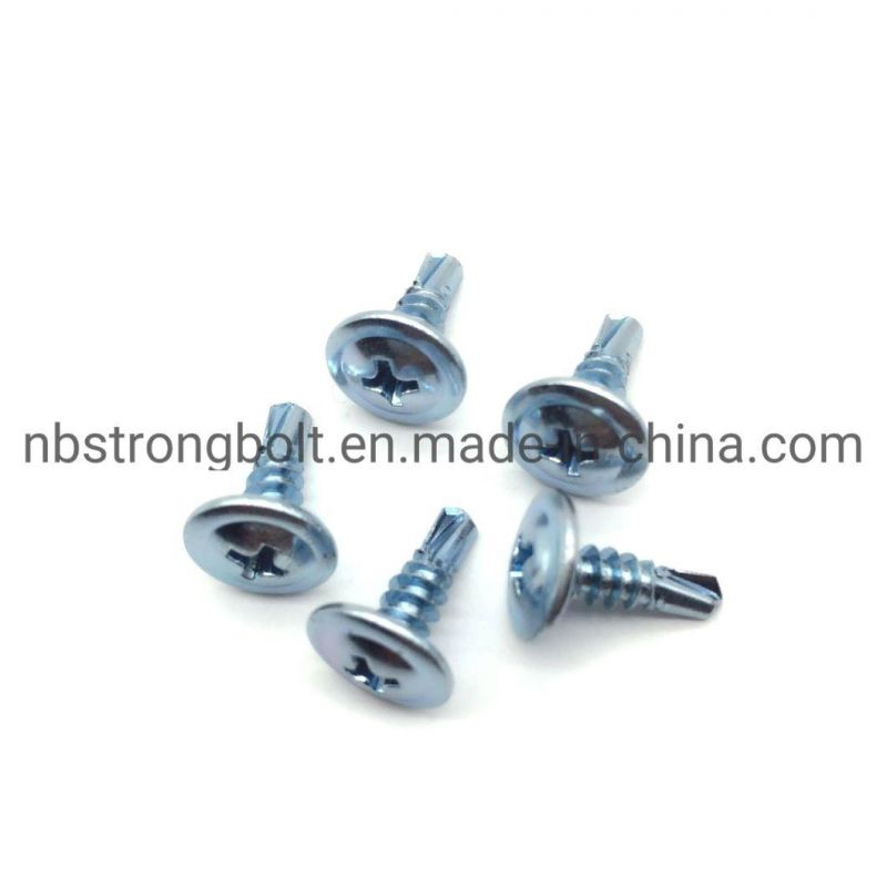 C1022 Phil Drive Modify Truss Head Self Drilling Screw with Bsd#2 Drill Zinc Plated
