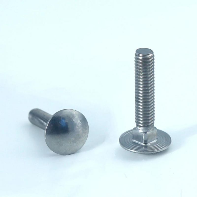 Round Head Square Neck Carriage Bolts Without Thread