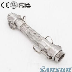 Sanitary Stainless Steel Flexible Wrench-Type Quick Installation Hose Pipe