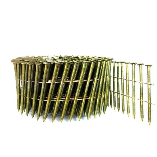 15 Degree 0.090 Inch X 1-1/4 Inch Ring Shank Coil Nails