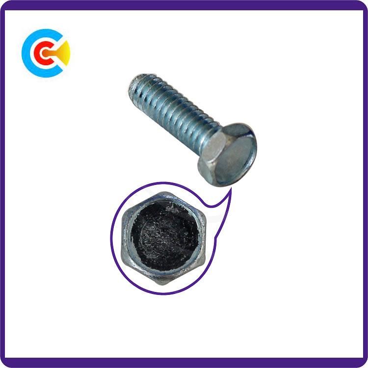 DIN/ANSI/BS/JIS Carbon-Steel/Stainless-Steel Hexagon Flange Machinery Industrial Fasteners Screws for Bridge