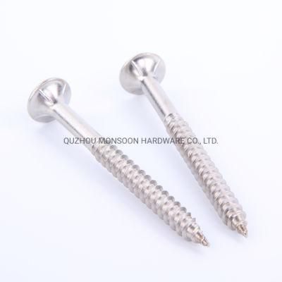 Stainless Steel Countersunk Head Hex Recess Screw with Ribs