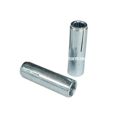 Yellow Zinc Steel No-Knurling M12 Drop in Anchor in UK