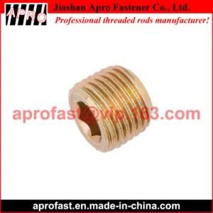 DIN 906 Hexagon Socket Pipe Plug Yellow Zinc Plated