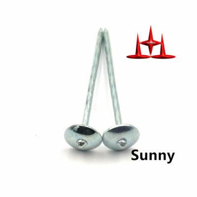 Umbrella Head Roofing Nails with Smooth / Twist Shank