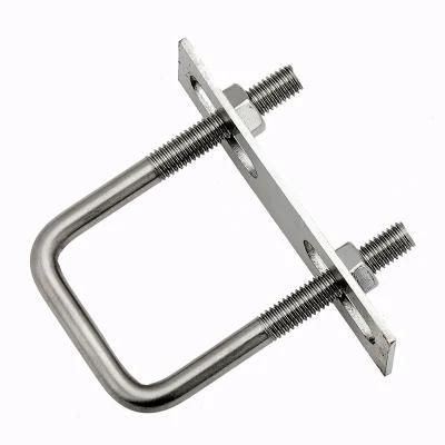 High Strength and Hardness Stainless Steel Square U Bolt