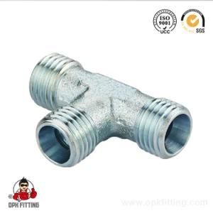 AC Hydraulic Metric Male 24 Cone Seat Tee Tube Fitting Adapter From Ningbo Factory