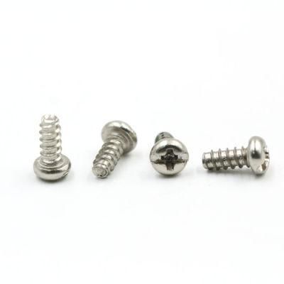 Cross Recessed Self Tapping SS304 Stainless Steel Pan Head Screw