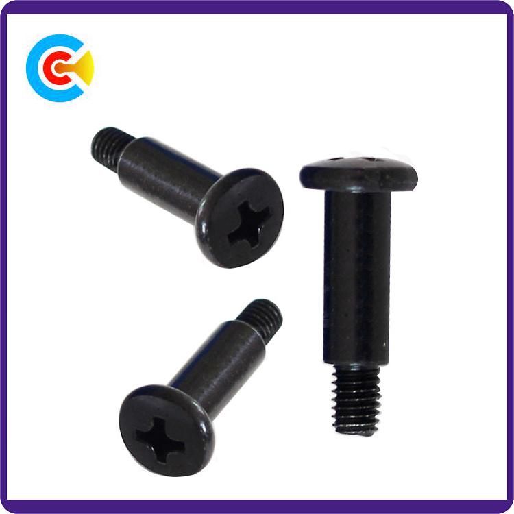 DIN/ANSI/BS/JIS Carbon-Steel/Stainless-Steel Round Flat Head Non-Standard Step Shoulder Customized Screws