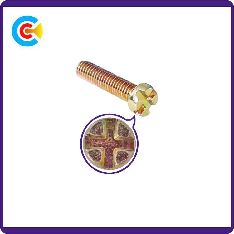 GB/DIN/JIS/ANSI Carbon-Steel/Stainless-Steel 4.8/8.8/10.9 Galvanizeddouble V Head Screw for Building