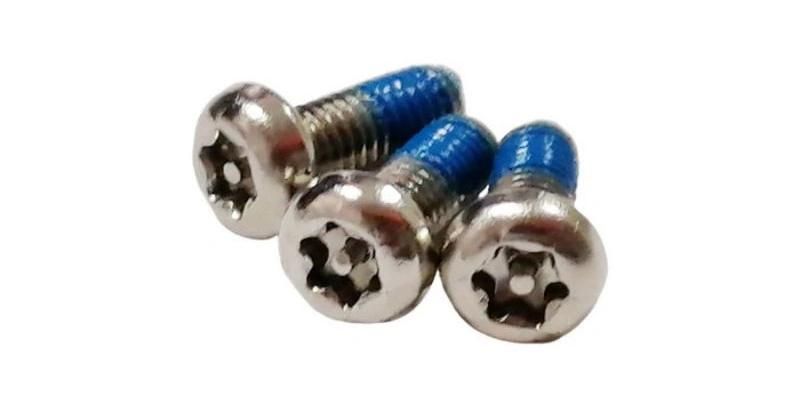 Nickel Plated M2 M3 M4 M5 M6 M8 Pan Head Torx Pin Anti Theft Security Screws with Nylok Patch