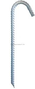 16&quot; Rebar Heavy Duty Galvanized Steel J Hook Tent Stakes