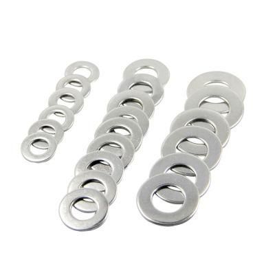 China Manufacturer High Strength Metal Black Flat Washer Custom Sizes Brass Nylon Plain Aluminum Steel Flat Washer