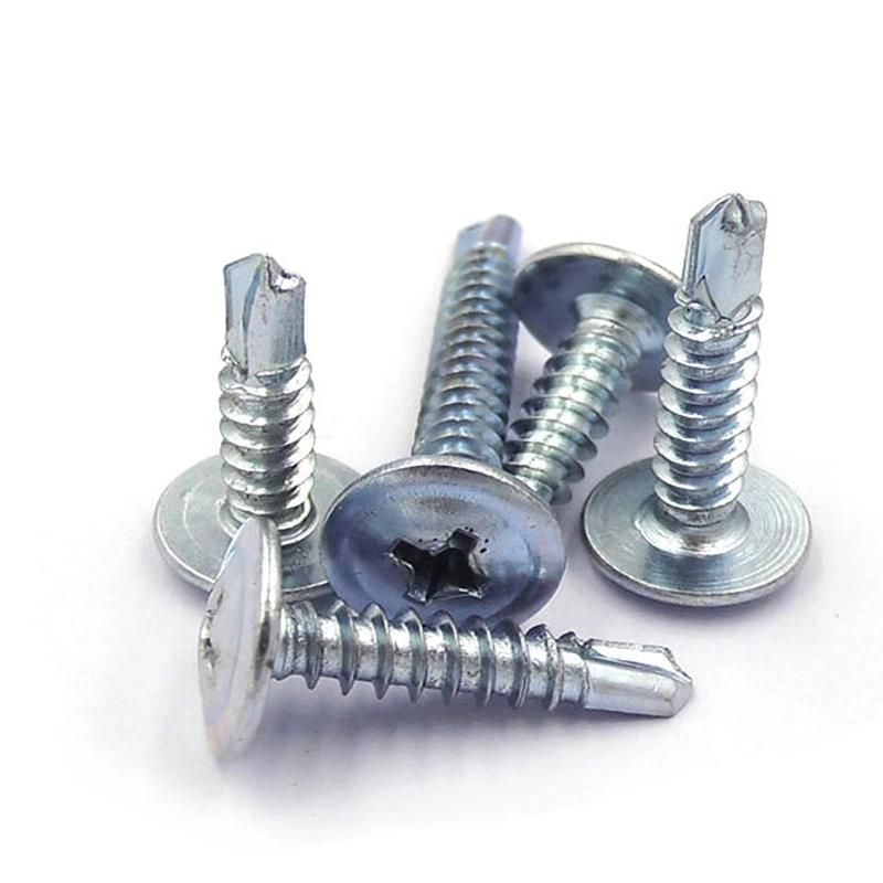 C1022 Hardened Truss Wafer Head Self Drilling Screw Zinc