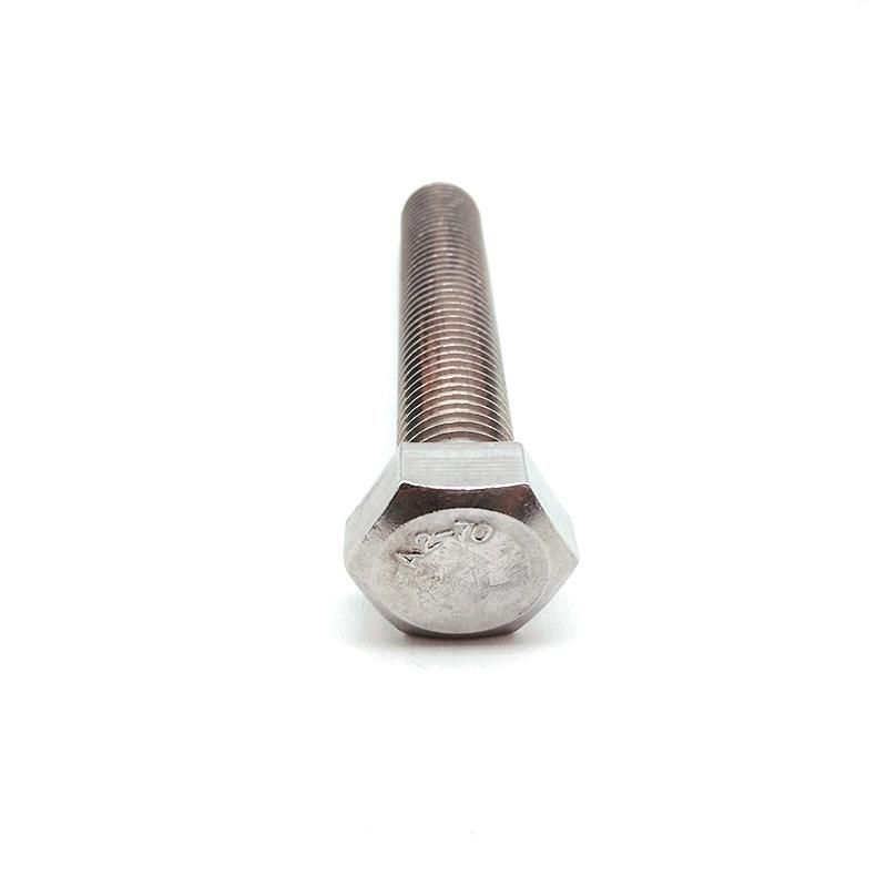 DIN933 M3 M4 M5 M6 M8 A2-70 Stainless Steel Hex Bolts