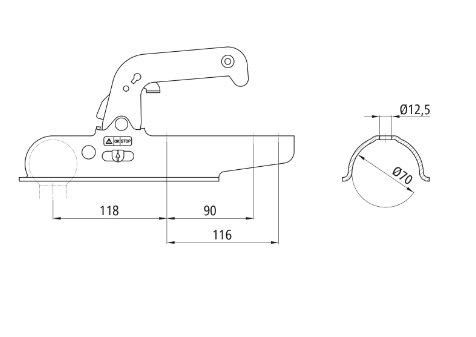 50mm Ball Coupling to Suit All off-Road Machinery