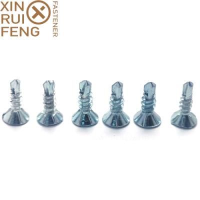4.2X13mm Countersunk Head Self Drilling Nails White Zinc Decking Screw