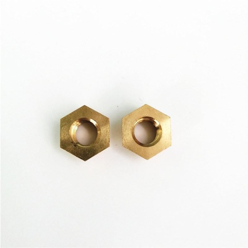 Non-Standard Car Parts Customized Brass Hex Flange Nut Made in China