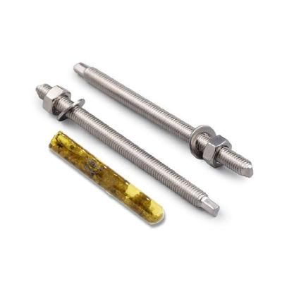 China Wholesale Fastener Hardware Galvanized Chemical Anchor for Concrete Construction Concrete Expansion Chemical Anchor