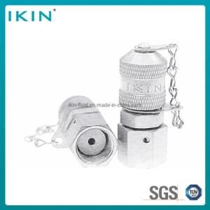 Ikin Carbon Steel Hydraulic Test Coupling with Orfs Hydraulic Fluid Test Point