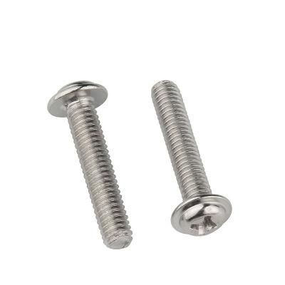 Stainless Steel 304 Cross Round Wafer Head Machine Screw GB70-85