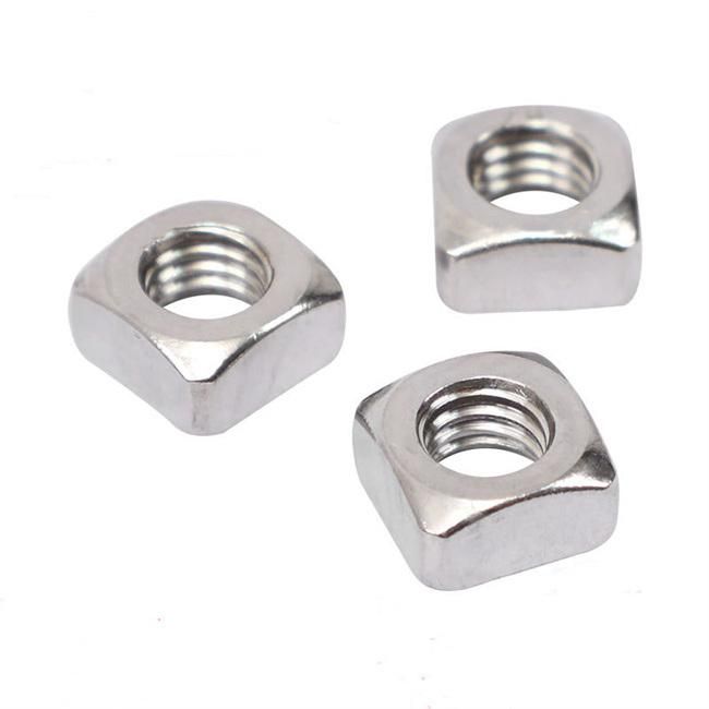 Factory Direct Nice Quality Ss Inox 304 Stainless Steel Square Nut DIN557 Stainless Steel Wing Nut