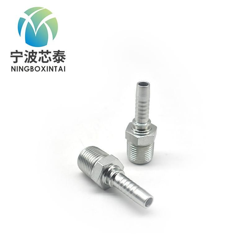 Germany Hydraulic Pipe Fitting Hose Fitting with Steel Sleeve Steel Material Straight Hydraulic Fittings and Metric Adapter Elbow Pipe Fitting Hose Assembly