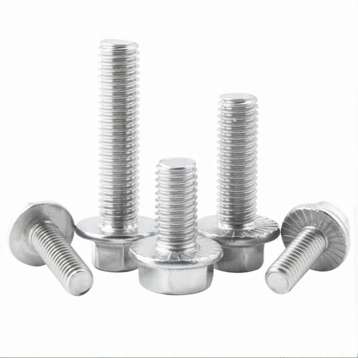 M5 M6 M8 M10 M12 M14 M16 M20 DIN 6921 Steel 8.8 Grade Zinc Plated Hexagon Hex Flange Bolt with Serrated