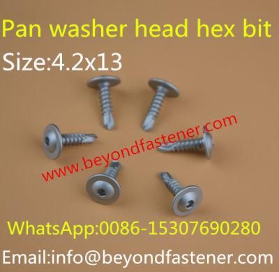 Pan Washer Head Hex Bit Self Drilling Screw