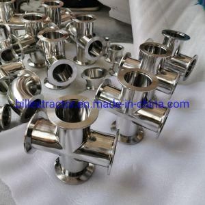 Stainless Steel Vacuum Pipe Fittings Kf50 Cross