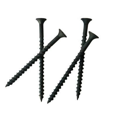 #10 X 3 1/2&quot; Coarse Thread Drywall Screw Phillips Bugle Head Low Carbon Steel Black Phosphate Pack of 100 Pieces
